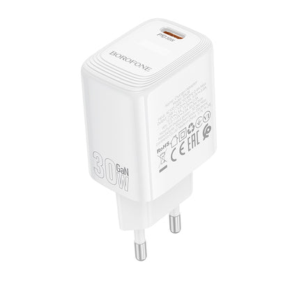 Borofone BN28 Fuente nettverkslader, 30W, 3A, 1 x USB-C, Hvit