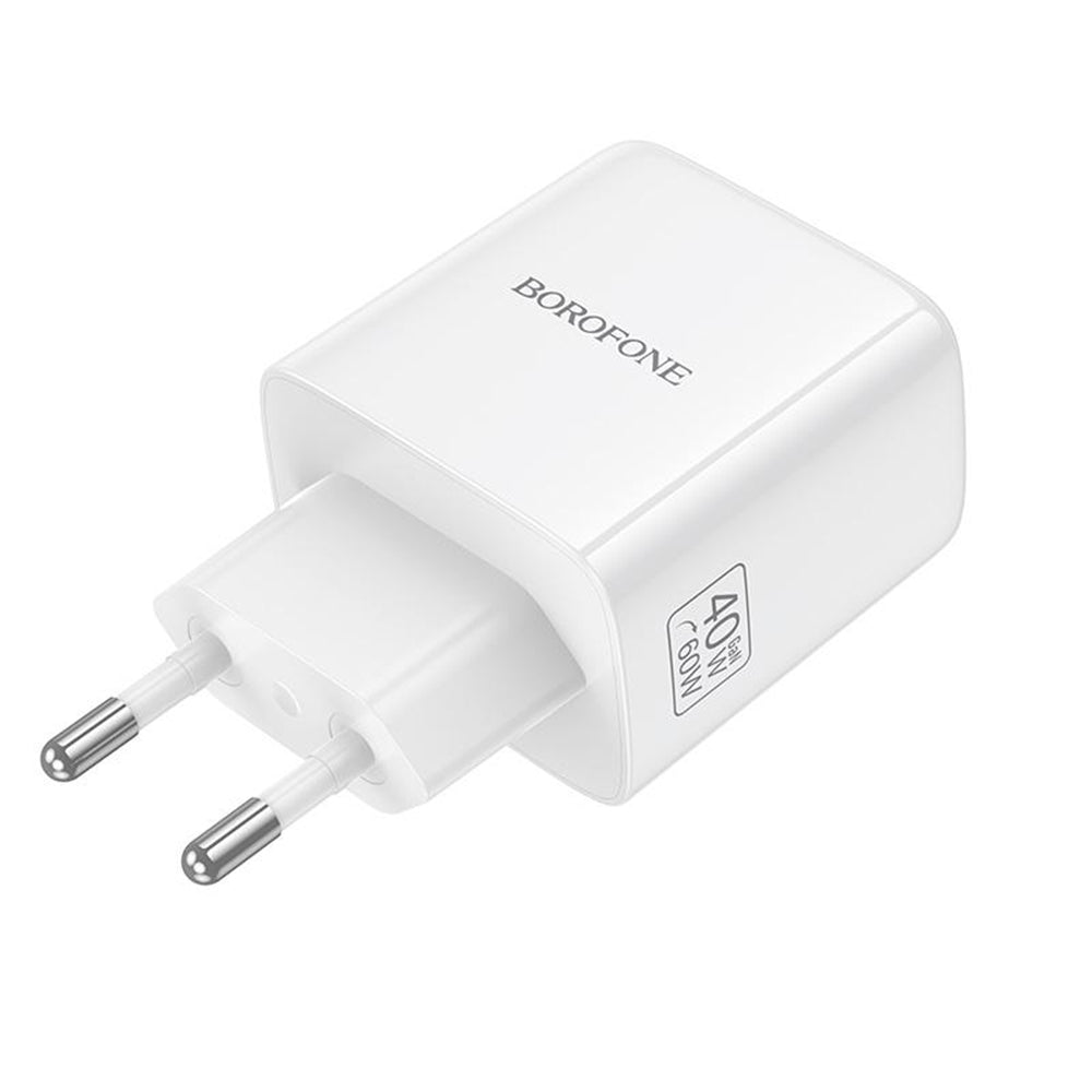 Borofone BN33 Fuente nettadapter, 40W, 1 x USB-C, hvit