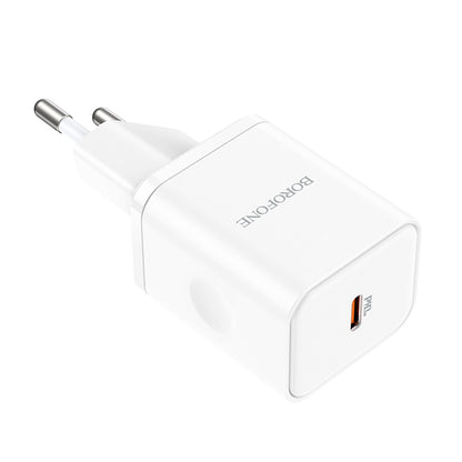 Nettlader Borofone BN6 Field, 20W, 3A, 1 x USB-C, Hvit