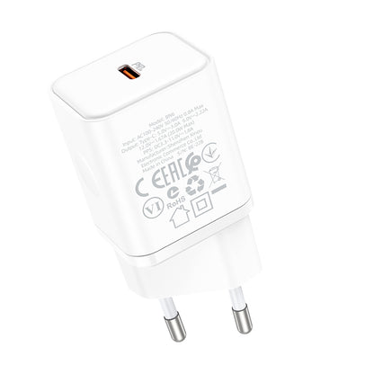Nettlader Borofone BN6 Field, 20W, 3A, 1 x USB-C, Hvit