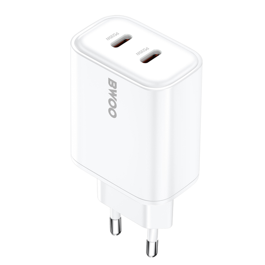 BWOO CDA206 nettadapter, 35W, 3A, 2 x USB-C, hvit