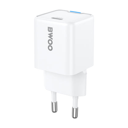 Nettlader BWOO CDA211, 30W, 3A, 1 x USB-C, Hvit