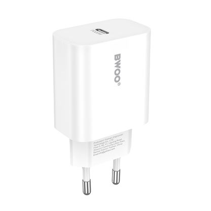 Nettlader BWOO CDA233, 20W, 3A, 1 x USB-C, Hvit