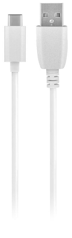 Nettlader med USB-C-kabel MaXlife MXTC-01, 10,5W, 2,1A, 1 x USB-A, hvit