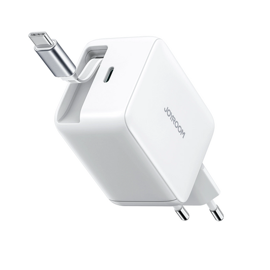 Nettlader med USB-C-kabel Joyroom JR-TCL06, 67W, 3A, 1 x USB-C, Hvit