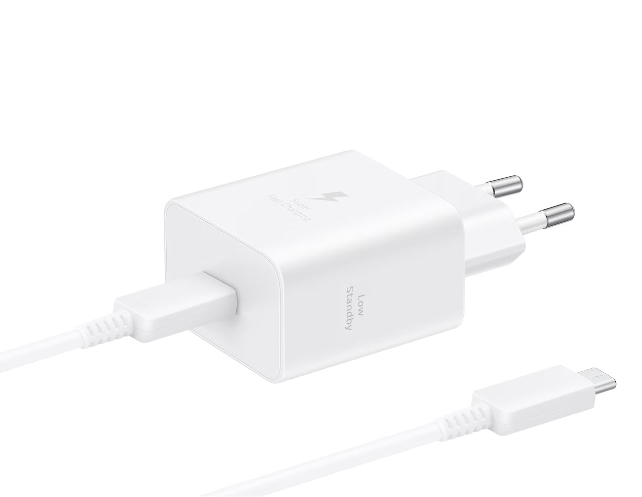 Samsung nettverkslader med USB-C-kabel, 45W, 4.05A, 1 x USB-C, Hvit EP-T4511XWEGEU