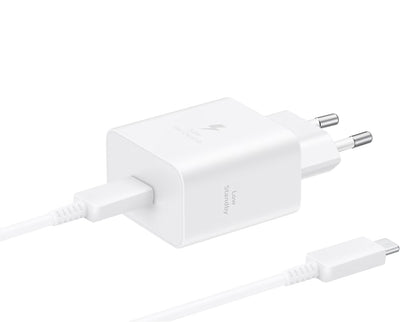 Samsung nettverkslader med USB-C-kabel, 45W, 4.05A, 1 x USB-C, Hvit EP-T4511XWEGEU