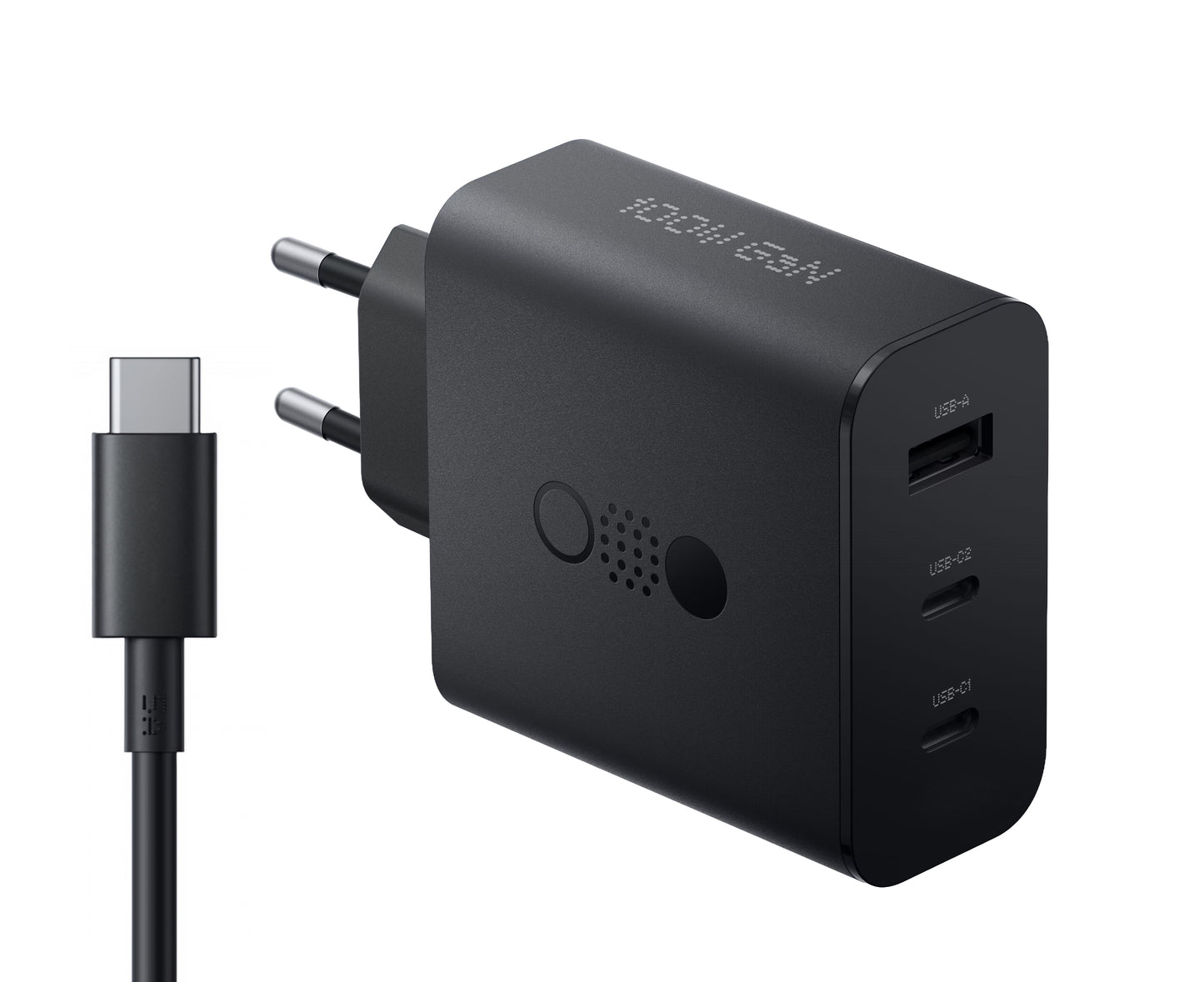 Nettlader med USB-C-kabel CMF by Nothing C349, 100W, 5A, 1 x USB-A - 2 x USB-C, Grå A10800016