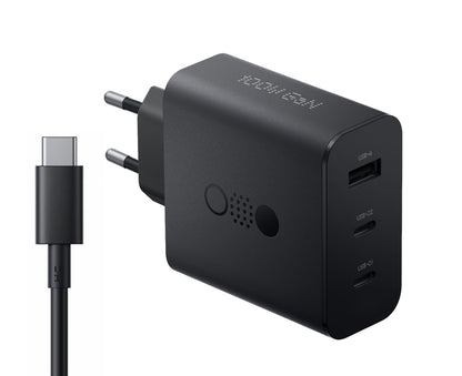 Nettlader med USB-C-kabel CMF by Nothing C349, 100W, 5A, 1 x USB-A - 2 x USB-C, Grå A10800016
