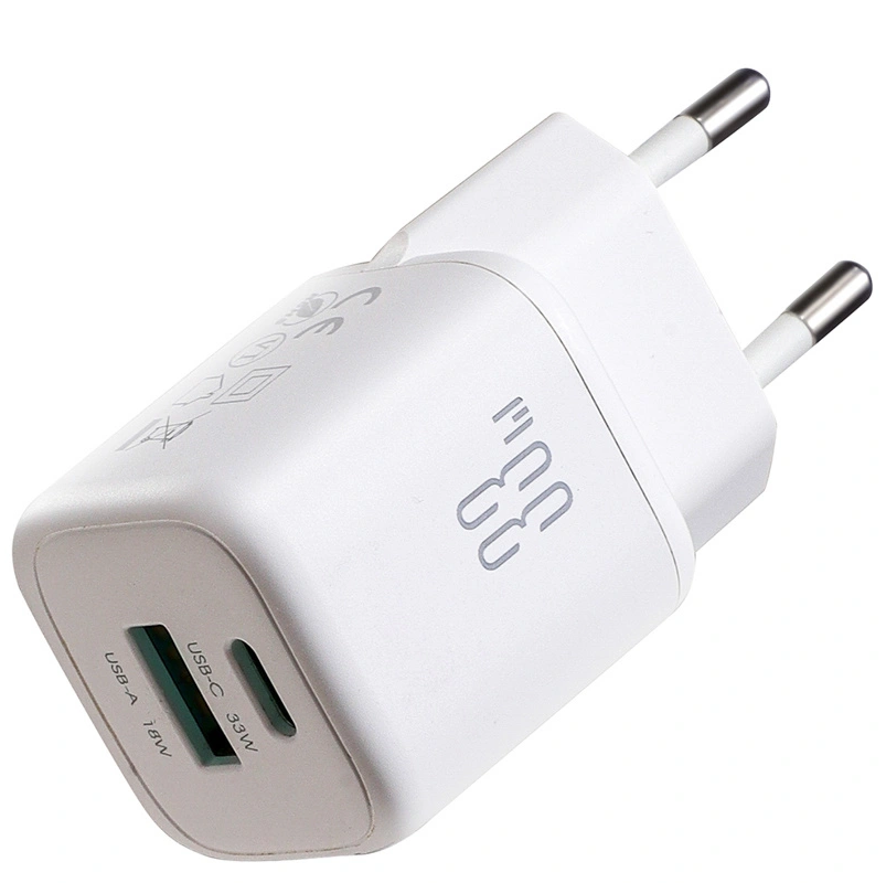 Nettlader med USB-C-kabel Joyroom JR-TG7, 33W, 3A, 1 x USB-A - 1 x USB-C, Hvit