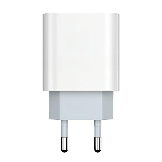 Nettlader med USB-C-kabel Prestico F8S, 20W, 3A, 1 x USB-C, hvit