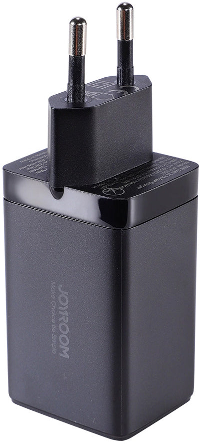 Nettlader med USB-C-kabel Joyroom TCG01, 65W, 3.25A, 1 x USB-A - 2 x USB-C, Svart