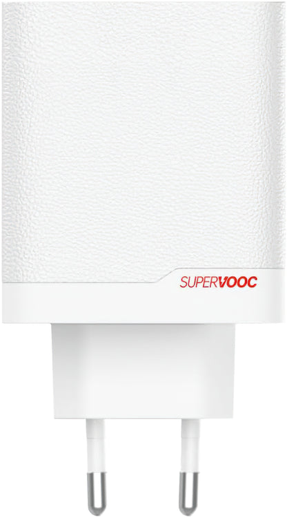 Nettlader med USB-C-kabel OnePlus OSABBCBBAE, 120W, 7.3A, 1 x USB-A - 1 x USB-C, Hvit 5461100631