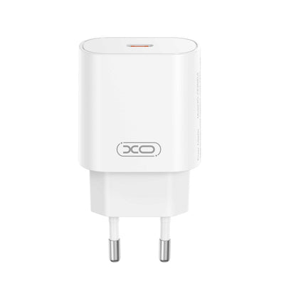 Nettlader med USB-C-kabel XO Design CE25, 25W, 3A, 1 x USB-C, Hvit