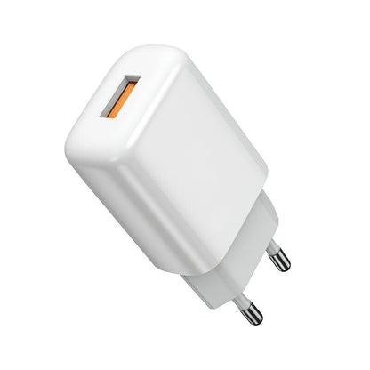 Nettlader med Lightning-kabel Prestico F9S, 12W, 2.4A, 1 x USB-A, Hvit