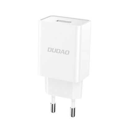 Nettlader med USB-C-kabel Dudao A4EU, 10W, 2.1A, 1 x USB-A, Hvit