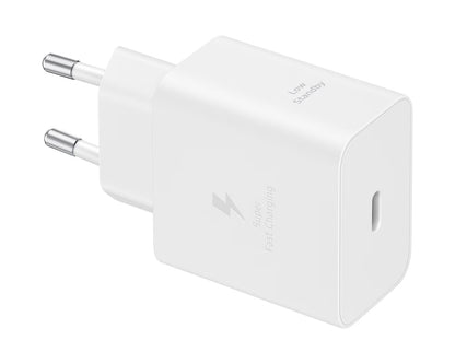 Samsung nettverkslader med USB-C-kabel, 45W, 4.05A, 1 x USB-C, Hvit EP-T4511XWEGEU