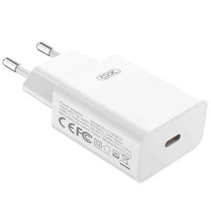 Nettlader med Lightning-kabel XO Design L126, 20W, 3A, 1 x USB-C, hvit