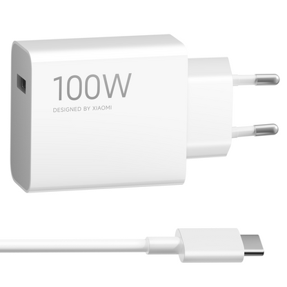 Nettlader med USB-C-kabel Xiaomi MY-19-ER, 100W, 6.1A, 1 x USB-A, Hvit BHR095VEU