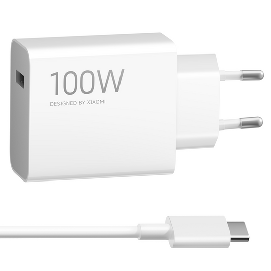 Nettlader med USB-C-kabel Xiaomi MY-19-ER, 100W, 6.1A, 1 x USB-A, Hvit BHR095VEU