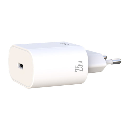 Nettlader XO Design, 25W, 3A, 1 x USB-C, Hvit
