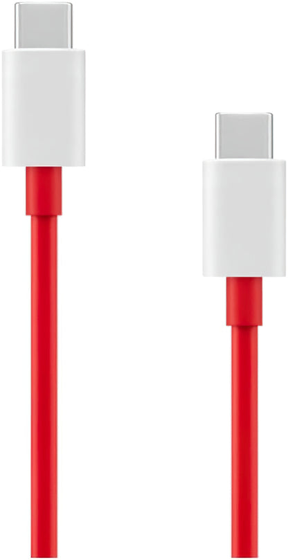 Nettlader med USB-C-kabel OnePlus OSABBCBBAE, 120W, 7.3A, 1 x USB-A - 1 x USB-C, Hvit 5461100631