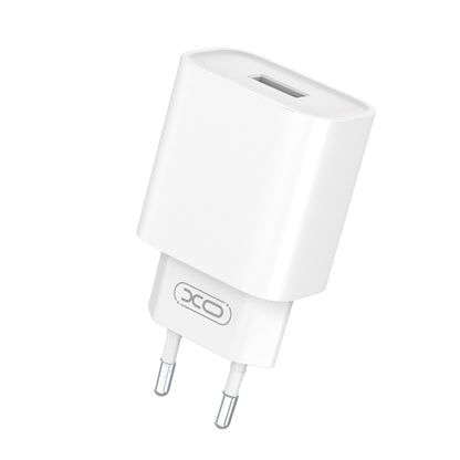 Nettlader med USB-C-kabel XO Design CE02D, 18W, 3A, 1 x USB-A, Hvit