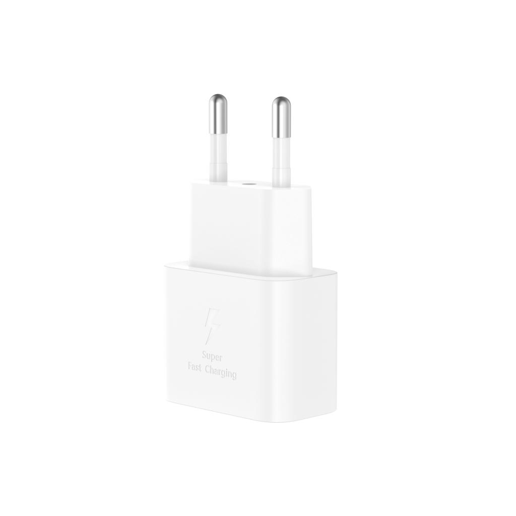 Nettlader med Lightning-kabel XO Design L167, 25W, 3A, 1 x USB-C, hvit