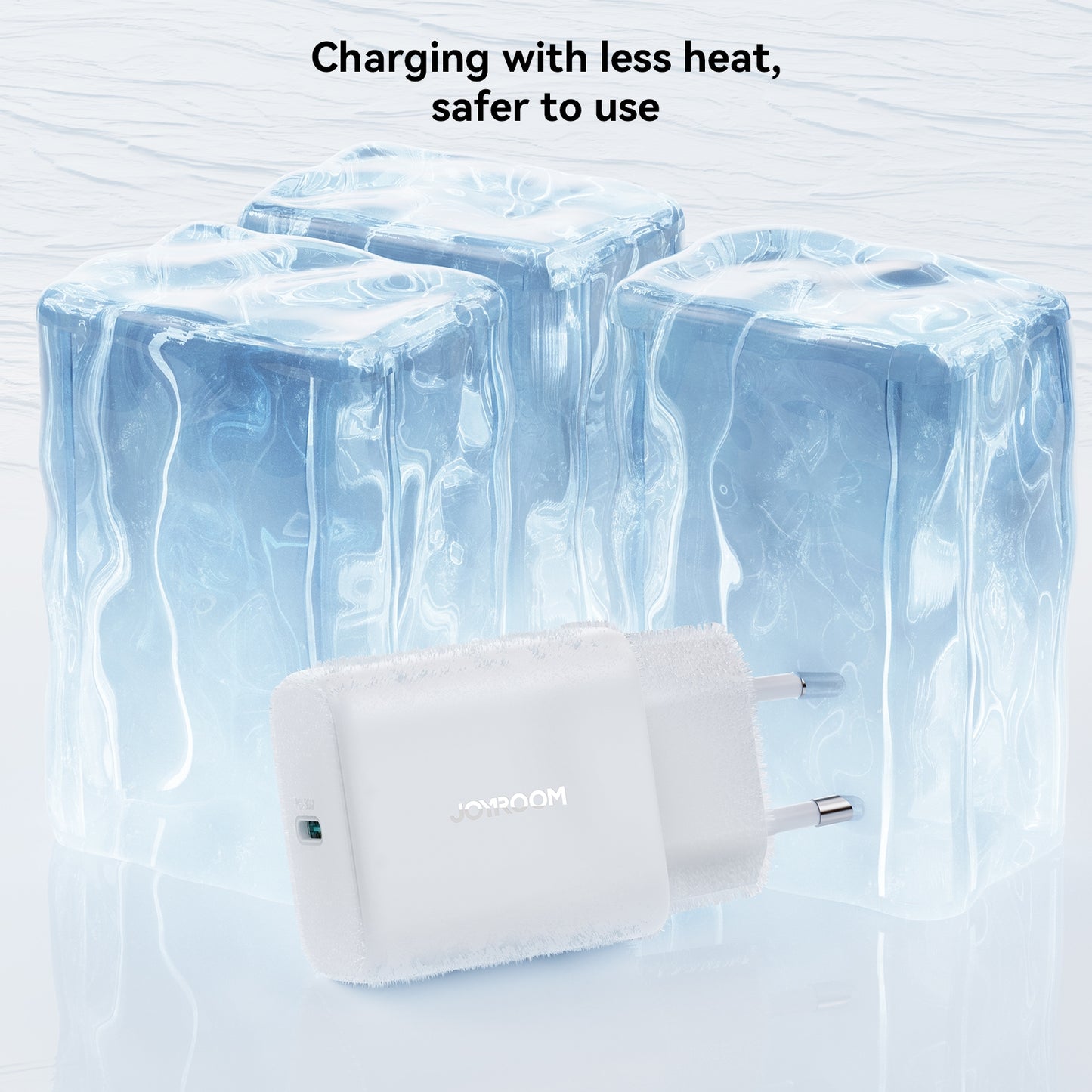 Nettlader med USB-C-kabel Joyroom JR-TCF24, 30W, 3A, 1 x USB-C, Hvit
