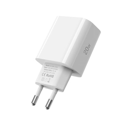 Nettlader med USB-C-kabel Tech-Protect NC20W, 20W, 3A, 1 x USB-C, Hvit