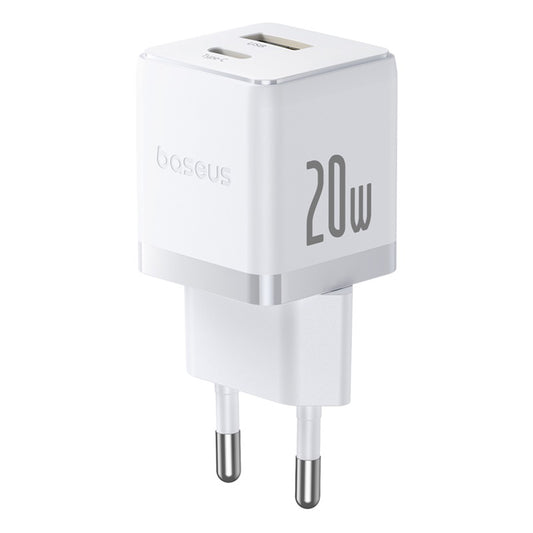 Nettlader med USB-C-kabel Baseus Palm, 20W, 3A, 1 x USB-A - 1 x USB-C, Hvit P10111608213-01