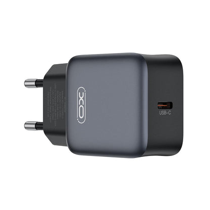 Nettlader med Lightning-kabel XO Design L155, 30W, 3A, 1 x USB-C, Svart