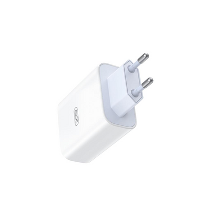 Nettlader med USB-C-kabel XO Design L164, 30W, 1 x USB-A, Hvit
