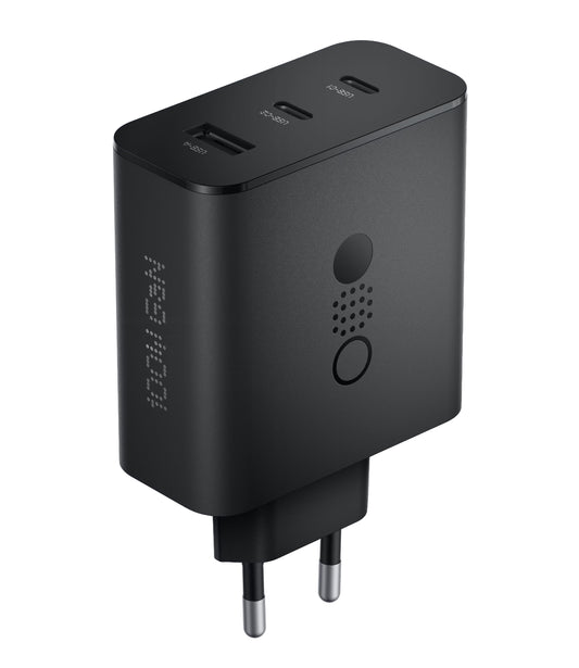 Nettlader med USB-C-kabel CMF by Nothing C349, 100W, 5A, 1 x USB-A - 2 x USB-C, Grå A10800016