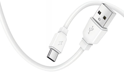 Nettlader med USB-C-kabel Prestico F9S, 12W, 2.4A, 1 x USB-A, Hvit