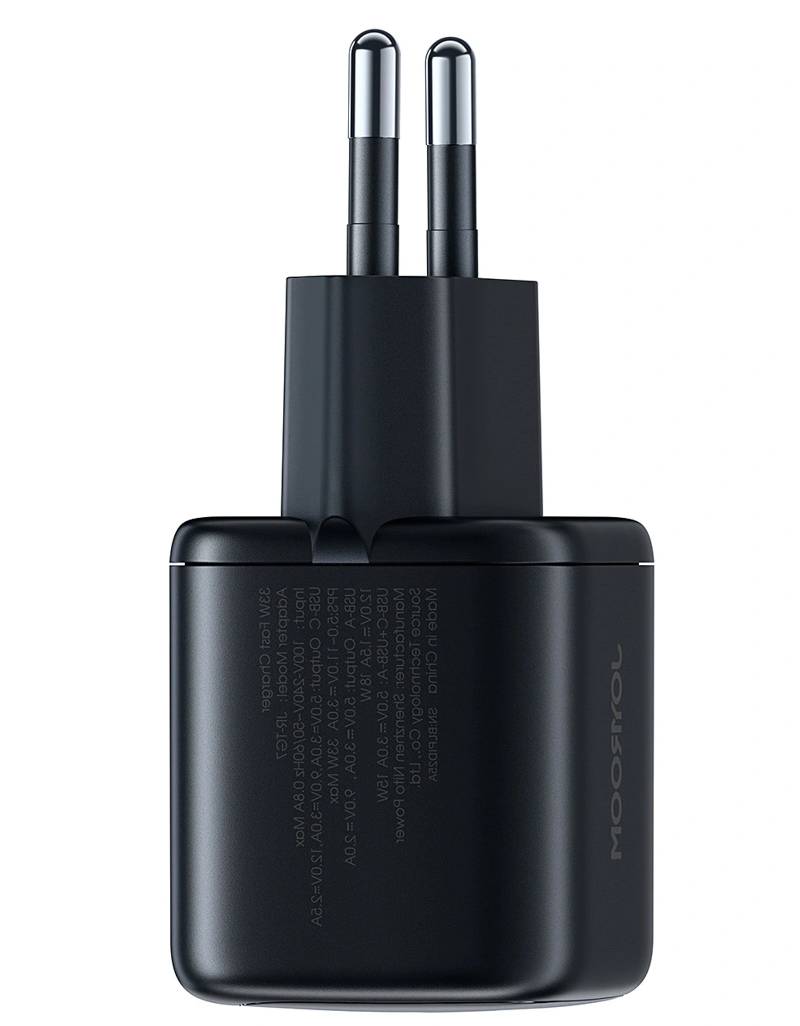 Nettlader med Lightning-kabel Joyroom JR-TG7, 33W, 3A, 1 x USB-A - 1 x USB-C, Svart