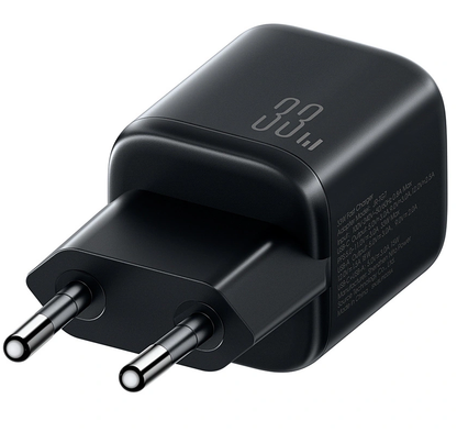 Nettlader med USB-C-kabel Joyroom JR-TG7, 33W, 3A, 1 x USB-A - 1 x USB-C, Svart