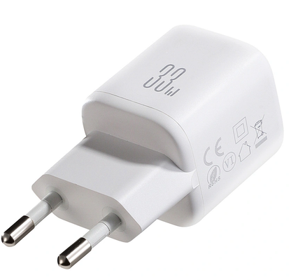Nettlader med USB-C-kabel Joyroom JR-TG7, 33W, 3A, 1 x USB-A - 1 x USB-C, Hvit
