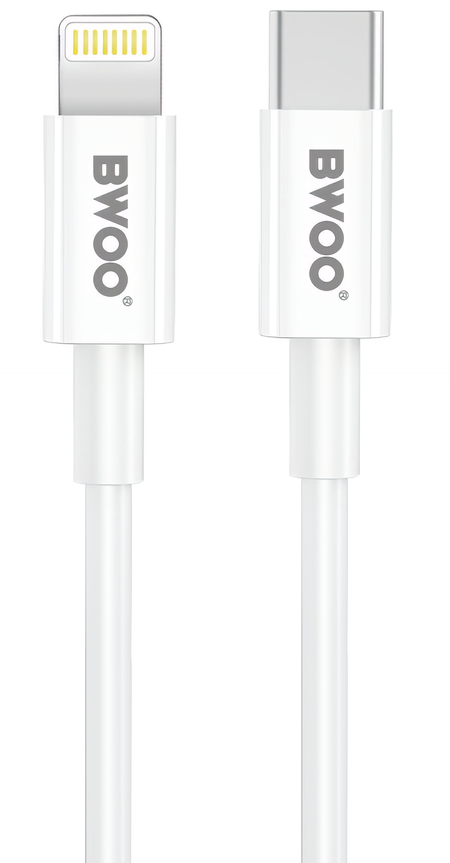 Nettlader med Lightning-kabel BWOO CDA159, 20W, 3A, 1 x USB-C, Hvit