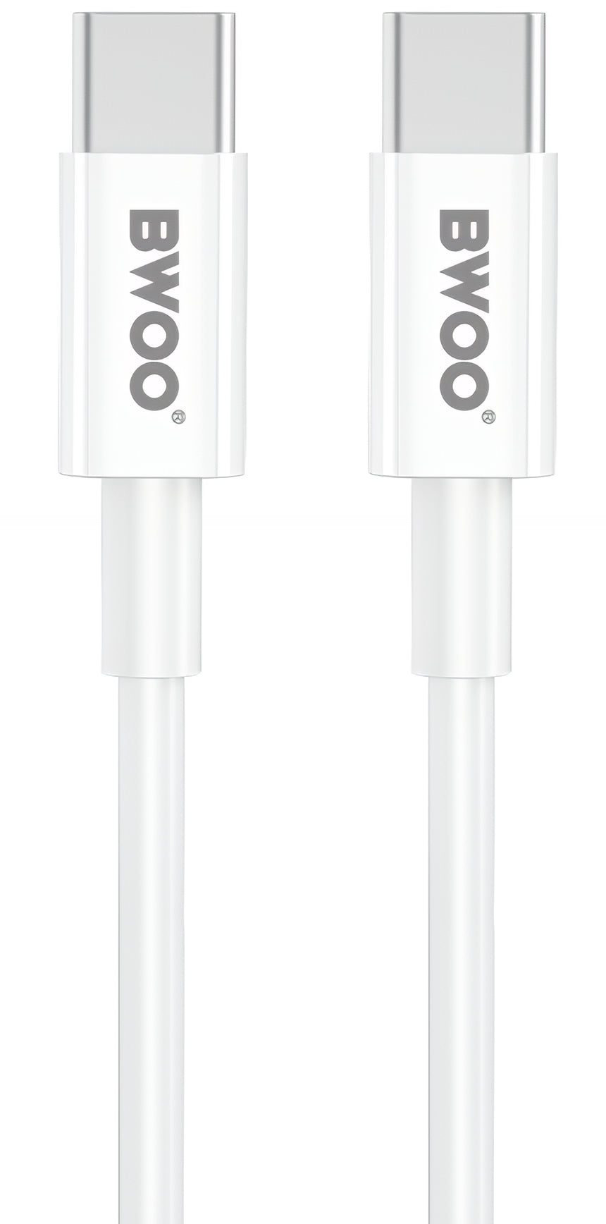 Nettlader med USB-C-kabel BWOO CDA159, 20W, 3A, 1 x USB-C, Hvit