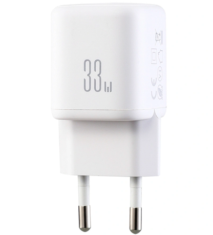 Nettlader med USB-C-kabel Joyroom JR-TG7, 33W, 3A, 1 x USB-A - 1 x USB-C, Hvit