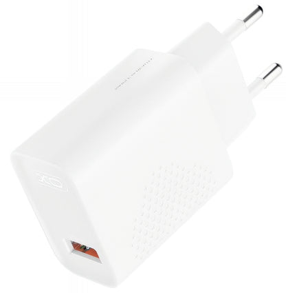 Nettlader med USB-C-kabel XO Design L159, 18W, 3A, 1 x USB-A, Hvit