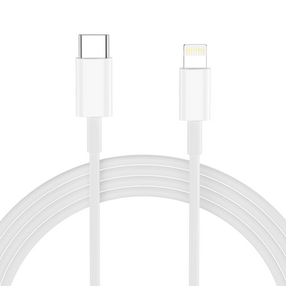 Nettlader med Lightning-kabel Tech-Protect NCA20, 20W, 3A, 1 x USB-A - 1 x USB-C, Hvit