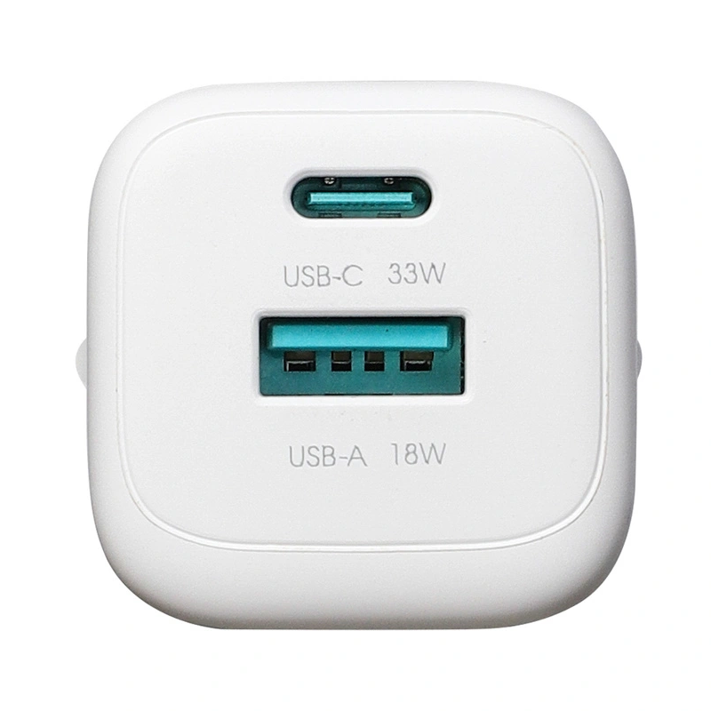 Nettlader med USB-C-kabel Joyroom JR-TG7, 33W, 3A, 1 x USB-A - 1 x USB-C, Hvit