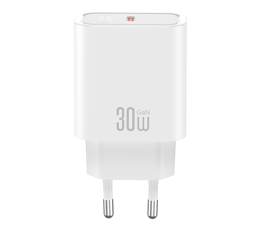 Nettlader med USB-C-kabel XO Design CE41, 30W, 3A, 1 x USB-C, Hvit
