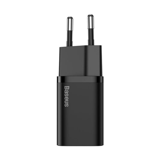 Baseus Super Si USB-C-kabel nettverkslader med USB-C-kabel, 25 W, 3 A, 1 x USB-C, svart TZCCCSUP-L01