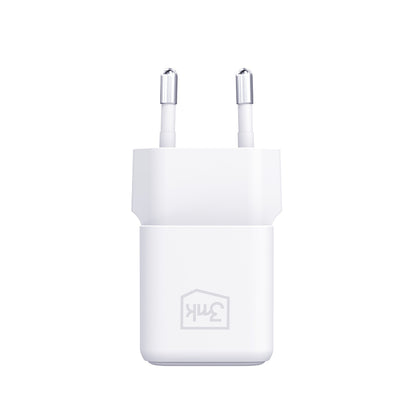 Nettlader med USB-C-kabel 3MK Hyper, 25W, 3A, 1 x USB-C, Hvit