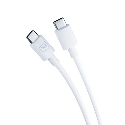 Nettlader med USB-C-kabel 3MK Hyper, 25W, 3A, 1 x USB-C, Hvit