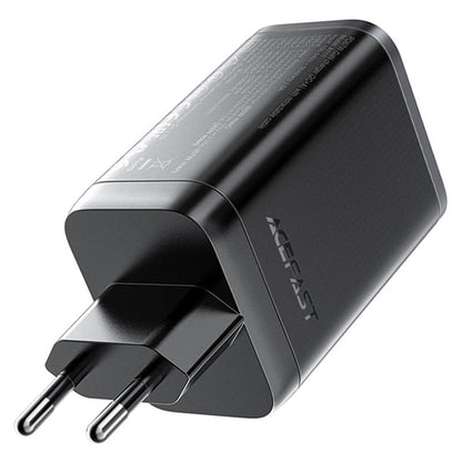 Nettlader med USB-C-kabel Acefast A111, 67W, 3A, 1 x USB-A - 1 x USB-C, Svart