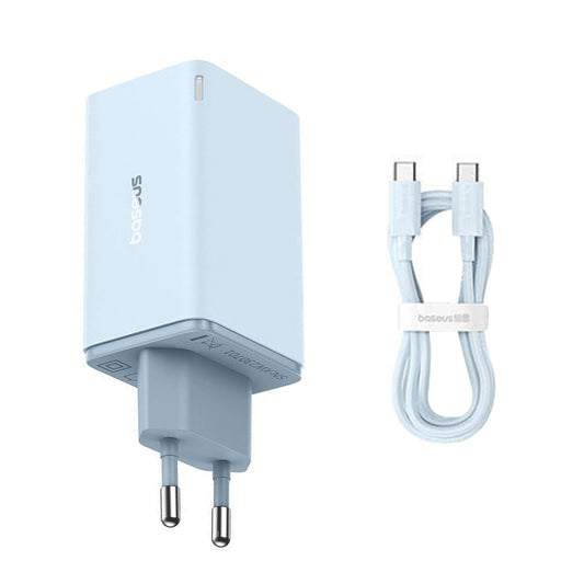Nettlader med USB-C-kabel Baseus GaN6 Pro, 65W, 3.25A, 2 x USB-A - 2 x USB-C, Blå E0121D00